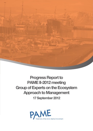 EA Progress Report - September 2012